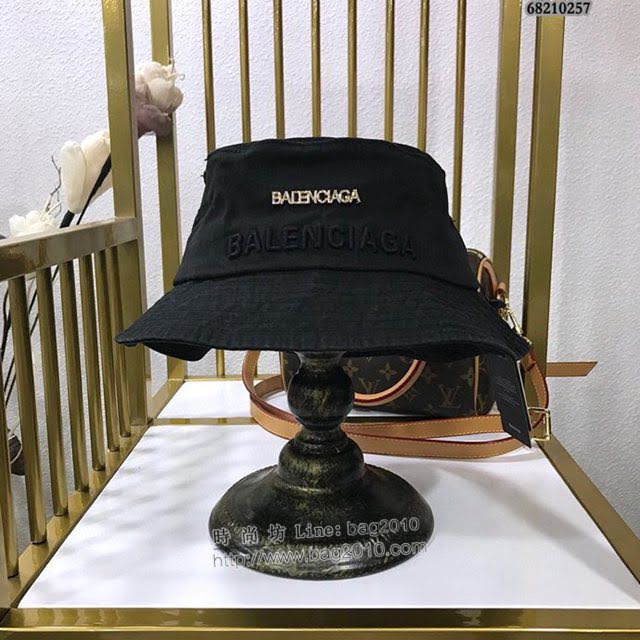 Balenciaga男女同款帽子 巴黎世家2021新款長標簡約風漁夫帽遮陽帽  mm1439